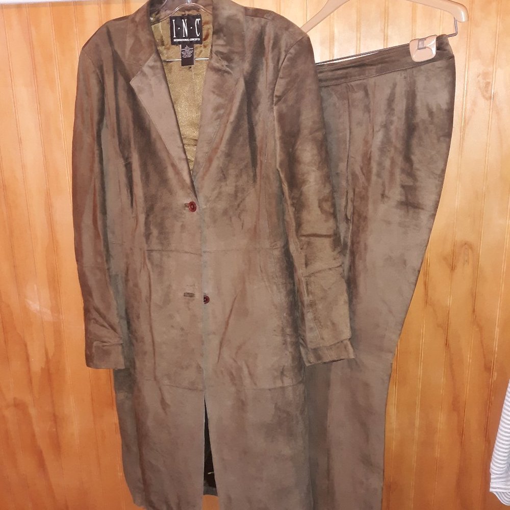 Yummy Suede Coat and  matching Pants